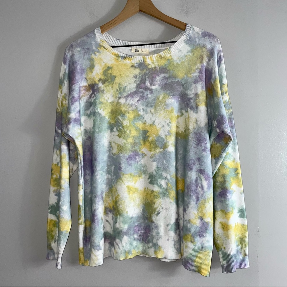 OVLA Pastel Tie Dye Sweater